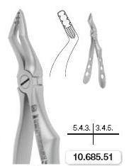 Childrens Forceps, Roba Edition, Upper Roots (10.685.51) Forceps - Blue & Green Inc.