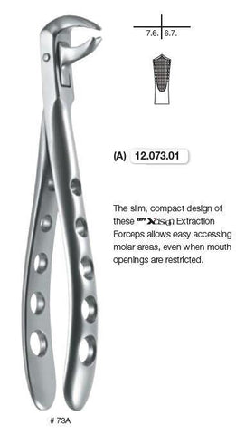 Roba Extraction Forceps, Lower Molars (12.073.01Z) Forceps - Blue & Green Inc.