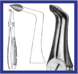 Extraction Forceps, Lower Roots (1249) - Blue & Green Inc.