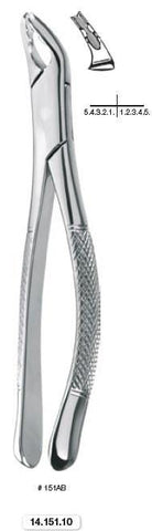 Extraction Forceps, Lower, Universal (14.151.10) Forceps - Blue & Green Inc.