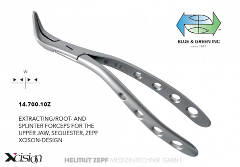 Witzel Root Splinter Forceps (14.700.10Z) - Blue & Green Inc.