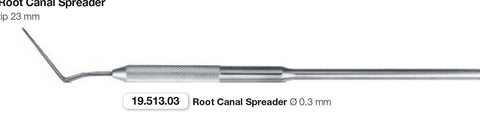 Root Canal Spreader (19.513.03 - 05) Hygiene -Scaler - Blue & Green Inc.