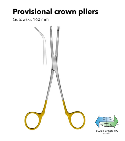 Provisional crown pliers (Z 211-16) Crown pliers - Blue & Green Inc.