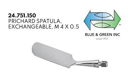 Prichard Spatula, Exchangeable, m 4x 0.5 (24.751.150) Spatula - Blue & Green Inc.