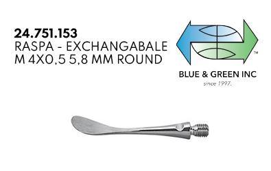Raspa, exchangeable M 4x0.5, 5.8mm Round (24.751.153) raspa - Blue & Green Inc.