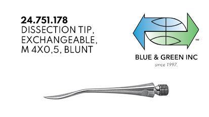Dissection Tip, Exchangeable (24.751.178) Curette - Blue & Green Inc.