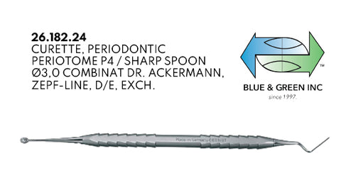 Double Ended Periotome (26.182.24) - Blue & Green Inc.