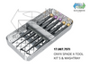 Onyx Spade X Tool 5 &amp; Washtray Kit (17.007.75TI)Helmut Zepf