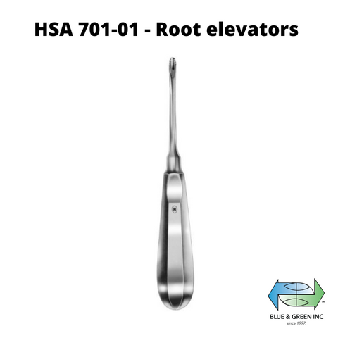 Lindo-Levin Root elevators 3mm (HSA 701-01) Elevator - Blue & Green Inc.