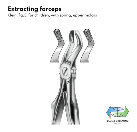 Extracting forceps (342-03) Forceps - Blue & Green Inc.