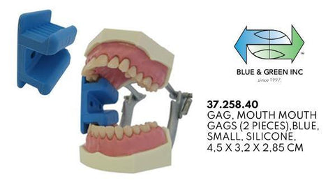 Mouth Prop (37.258.40 & 37.258.43) Mouth Gag - Blue & Green Inc.