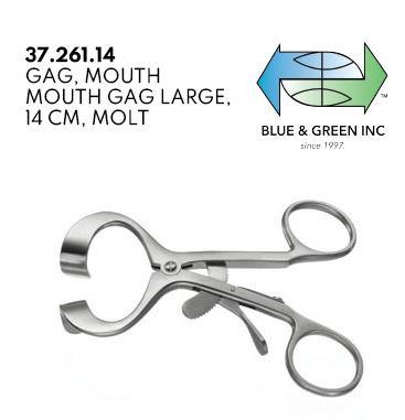 Mouth Gag, Pediatric or Adult (37.261.11 or 37.261.14) Amalgam Carrier - Blue & Green Inc.