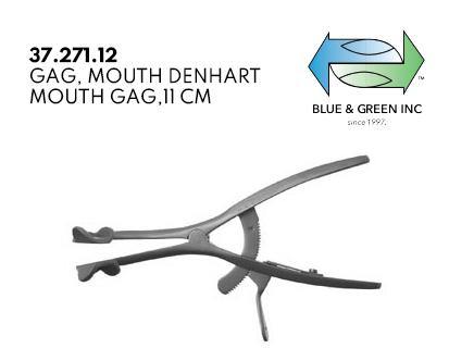 Denhart Mouth Gag, 11cm (37.271.12) Mouth Gag - Blue & Green Inc.