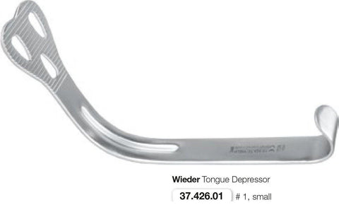 Wieder Tongue Depressor (37.426.01 + 37.426.02) Retractors - Blue & Green Inc.