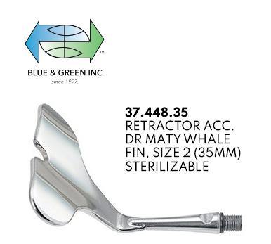 Retractor, 35mm size, sterilizable (37.448.35) Retractors - Blue & Green Inc.