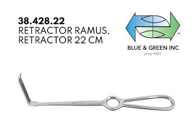 Ramus Retractor  (38.428.22) Retractors - Blue & Green Inc.