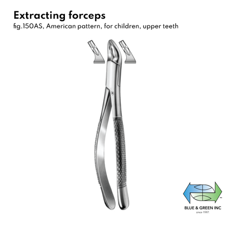 Extracting forceps(407-15) Forceps - Blue & Green Inc.