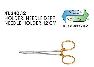 Needle Holder, 12cm (41.240.12) Needle Holder - Blue & Green Inc.