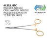 Needle Holder, Crile-Wood, TC (41.252.18TC) - Blue & Green Inc.