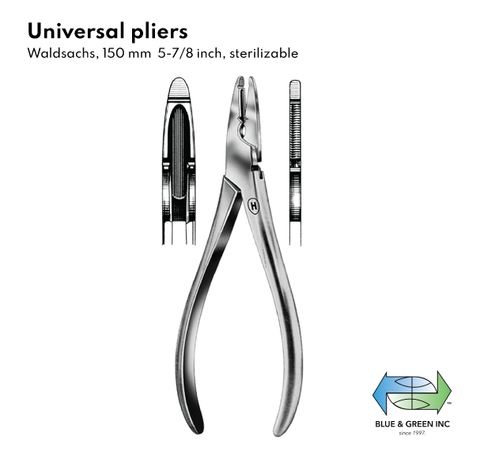 Universal pliers (431-15) Forceps - Blue & Green Inc.