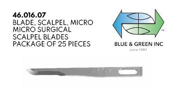 Micro surgical Scalpel Blade (46.016.07) Scalpel Insert - Blue & Green Inc.