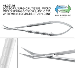 Stainless Steel Curved Micro Spring Scissors at Rs 200/piece in Delhi