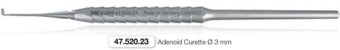 Adenoid Curette 3mm (47.520.23)  - Blue & Green Inc.