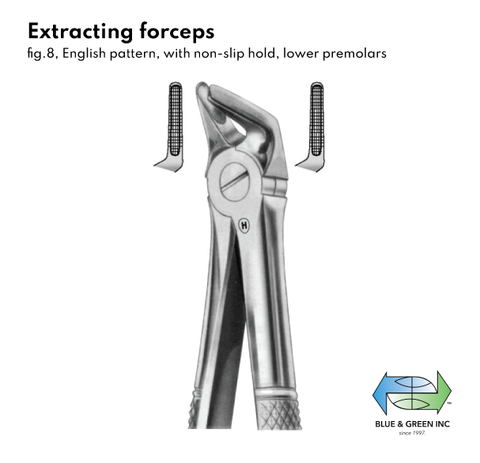 Extracting forceps(571-08) Forceps - Blue & Green Inc.