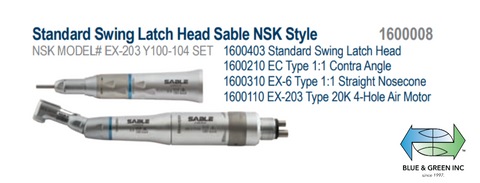 NSK Type Doctors Pkg standard Latch Head 1600008Sable