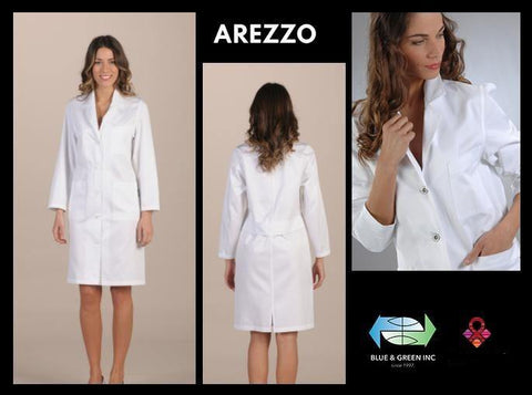 Arezzo Coat (Uniform Ladies) Uniform - Blue & Green Inc.