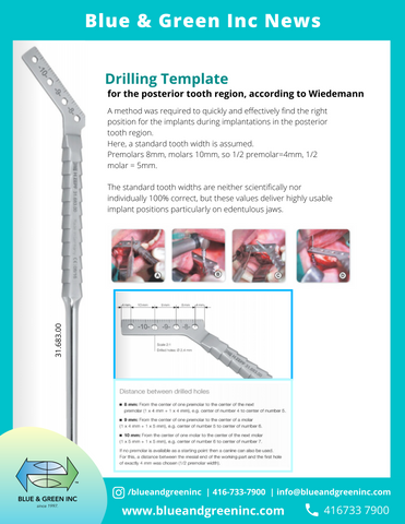 Drilling Template (31.683.00) Drilling Template - Blue & Green Inc.