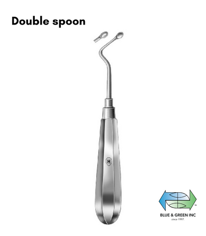 Surgical Spoon Curette with special handle (Z HSK 124-02) Curette - Blue & Green Inc.