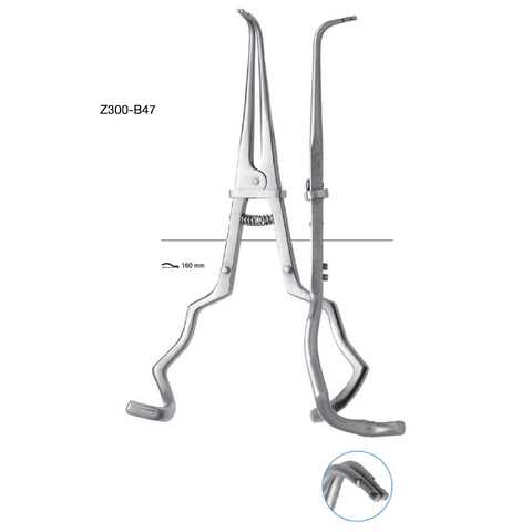 Rubberdam Forceps with Fitting Handle (Z300-B47)Chifa