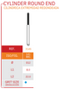 Sterilized Diamond Bur FG Safe Drill (Single Use) - Cylinder Round End (Pkg of 25) (3145) - Blue & Green Inc.