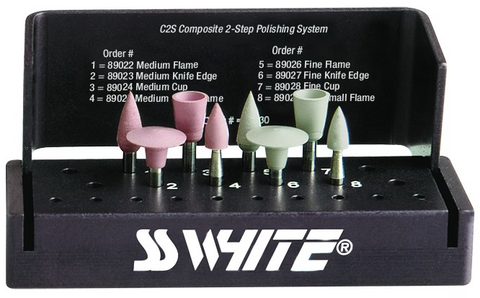 Jazz&reg; Polishers C2S Composite 2-Step Polishing System (89030)SS White