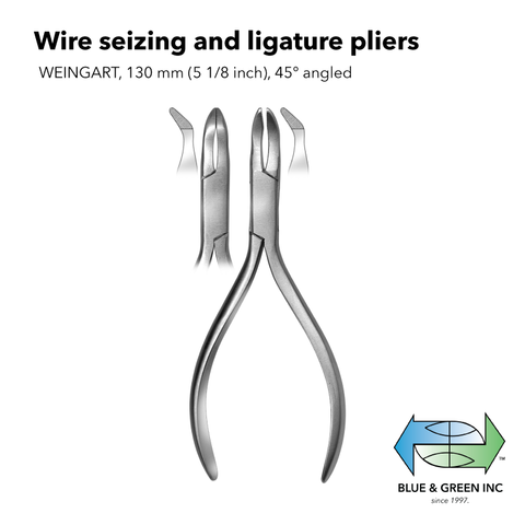 Weingart Wire seizing and ligature pliers (Z HSL 2720-13) Plier - Blue & Green Inc.