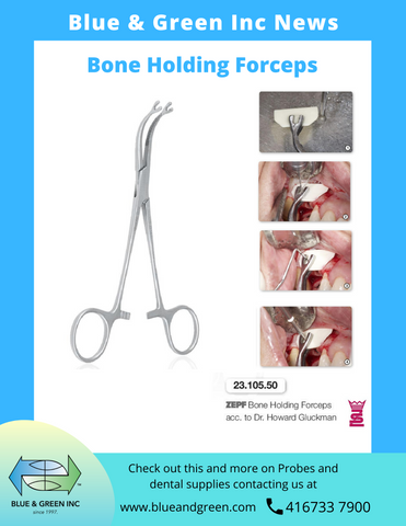 Bone holding forceps 23.105.50 bone holding forceps - Blue & Green Inc.