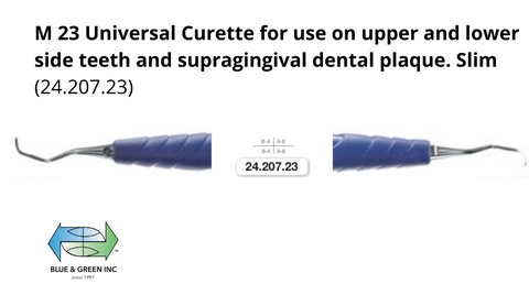 M 23 Universal Curette for use on upper and lower side teeth and supragingival dental plaque (24.207.23)Helmut Zepf