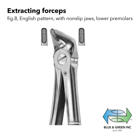 Extracting forceps (ZHSA 110-08) Forceps - Blue & Green Inc.