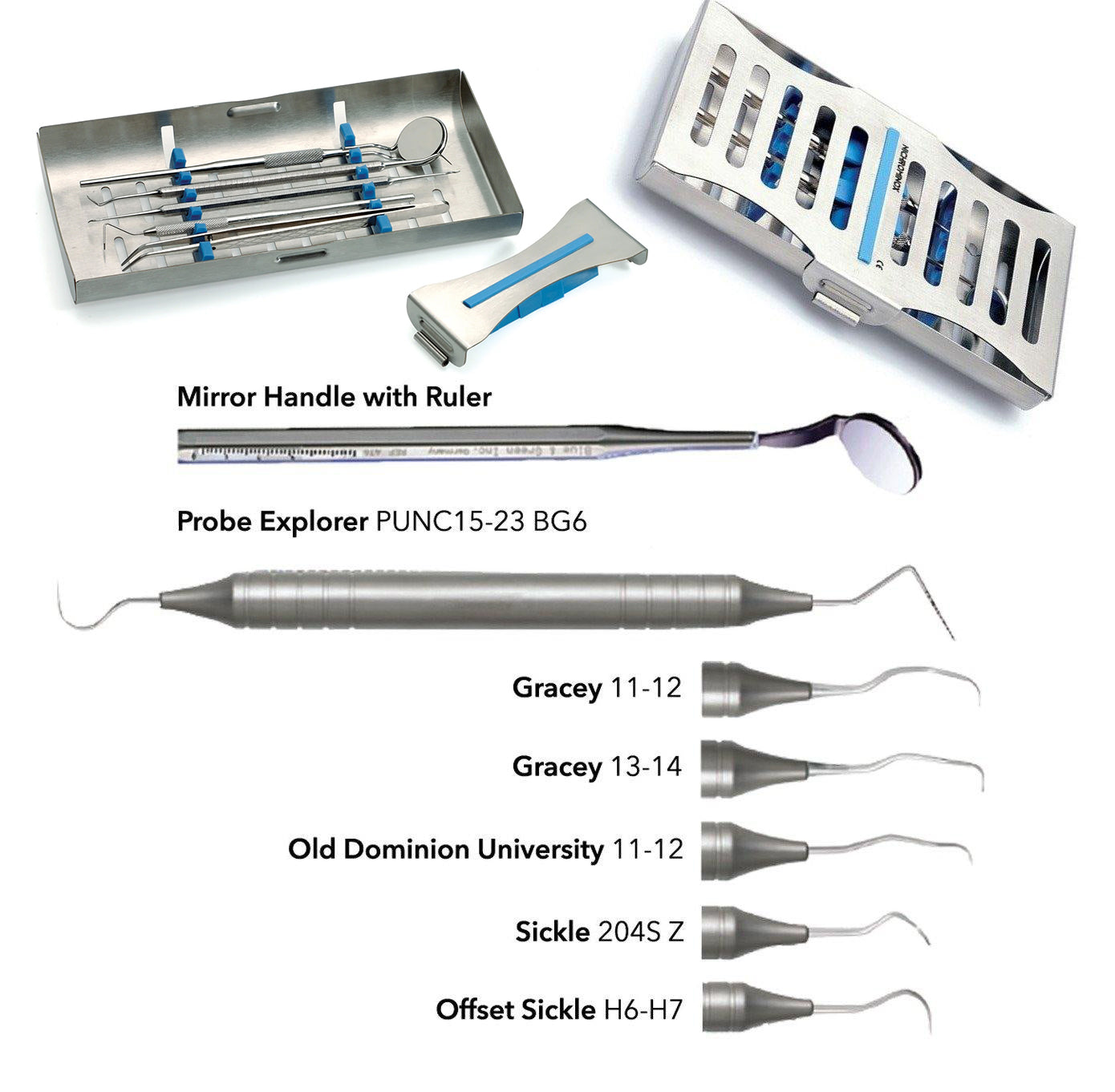 Hygiene Instruments Dental Hygiene Instrument Kit Crile Ryde TC