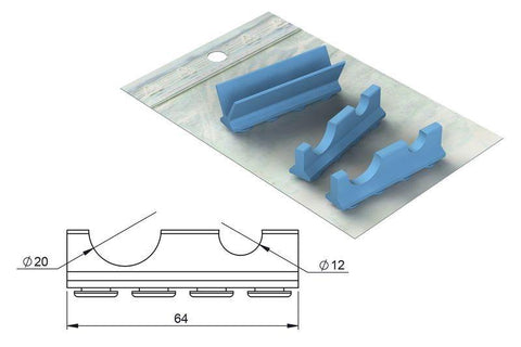 Silicone refill for: Cassette 18 x 7 for Handpieces (182079) Cassette - Blue & Green Inc.