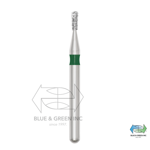 Piranha Diamond Bur STERILE 830-008C - 25 Pack (91214-5) - Blue & Green Inc.