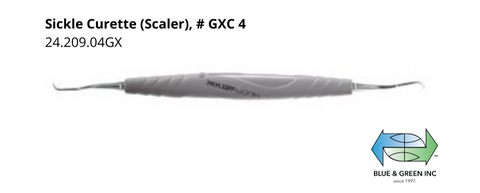 Sickle Curette (Scaler), # GXC 4 (24.209.04GX)Helmut Zepf