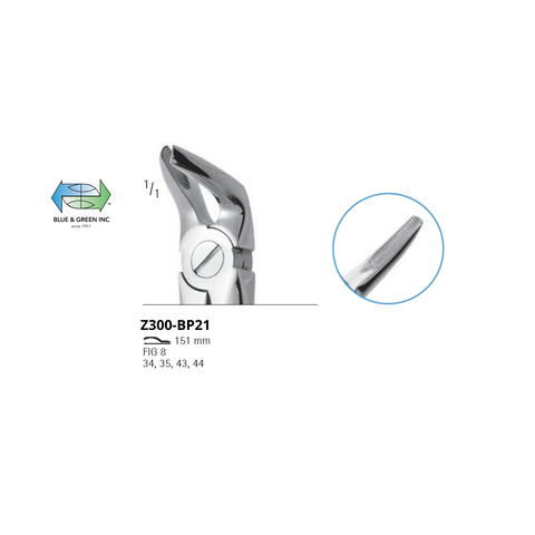 Lower Premolar and Incisor Universal Forceps Z300-BP21Chifa