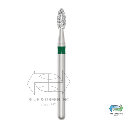 Revelation Diamond Bur STERILE 379-018C - Pack of 25 - Blue & Green Inc.
