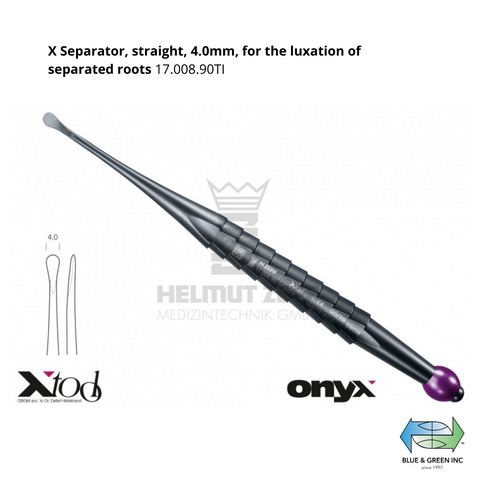 Onyx X tool Separator, straight, 4.0mm (17.008.90TI)Helmut Zepf