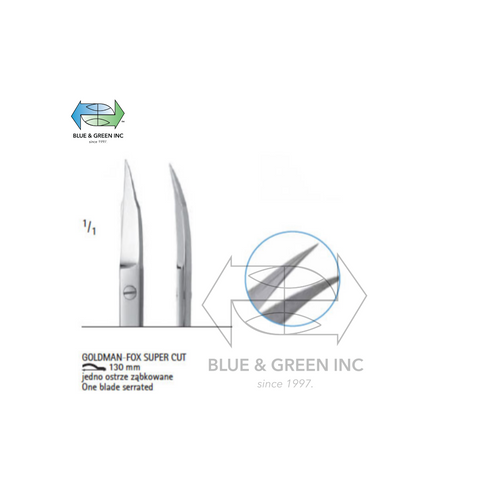 Gum Scissors DuroTip (Z200-B317C) - Blue & Green Inc.