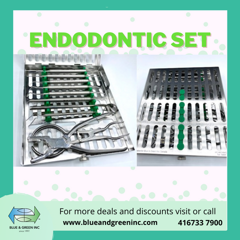 Endodontic Set (ZE EndoCassette Kit1) (182057) Endo Instrument Kit - Blue & Green Inc.